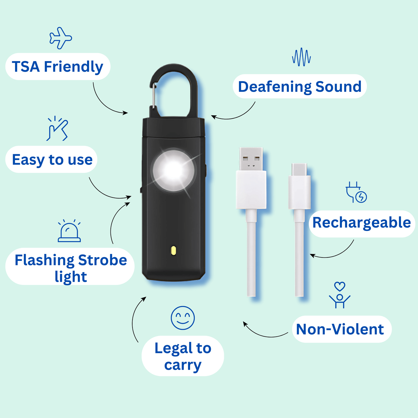 Exoh™ Personal Safety Alarm